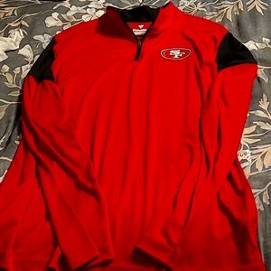 San Francisco 49ers pullover polyester half zip